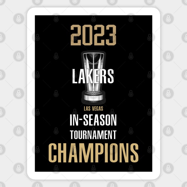 Lakers - In -Season champs 2023 Sticker by Buff Geeks Art